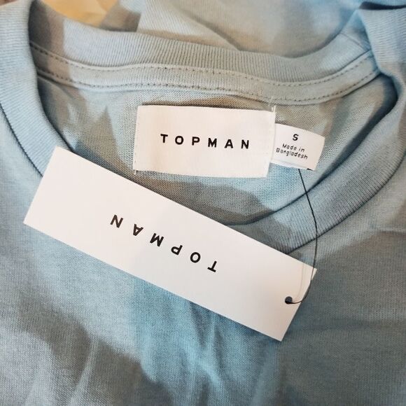 Topman Baby Blue Tee Size Small - Picture 5 of 5